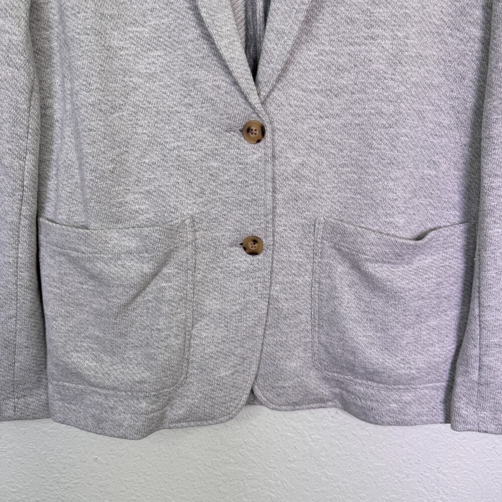 Faherty Inlet Knit Blazer WOMENS Large Jacket Sweatshirt Comfort Unlined Grey - Picture 5 of 8
